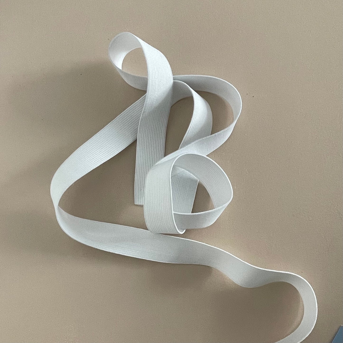 25 mm WOVEN ELASTIC - WHITE