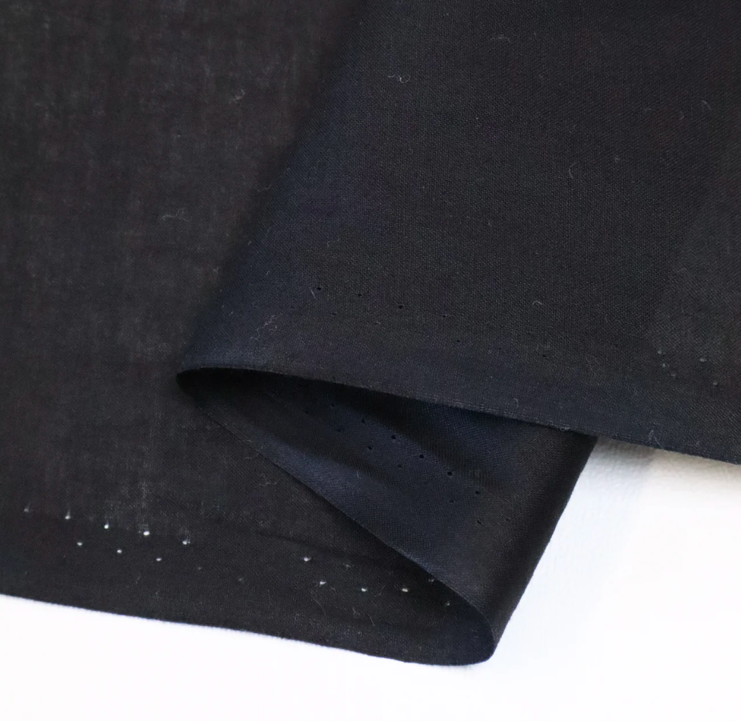 COTTON VOILE - BLACK