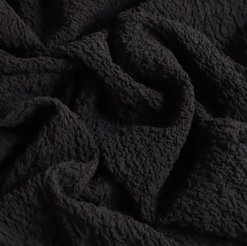 CRINKLE COTTON - BLACK