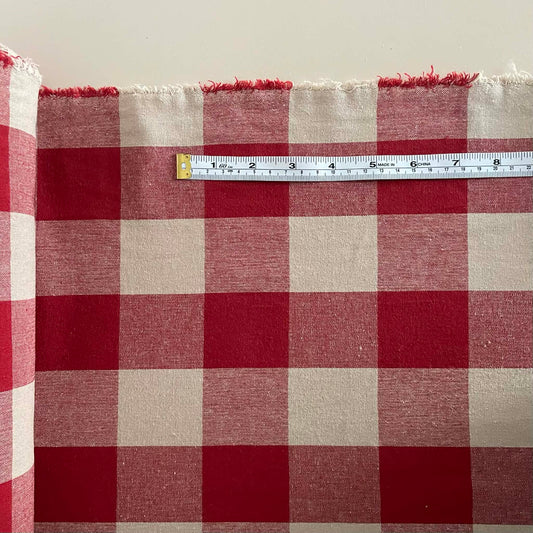BUFFALO GINGHAM - NATURAL/RED