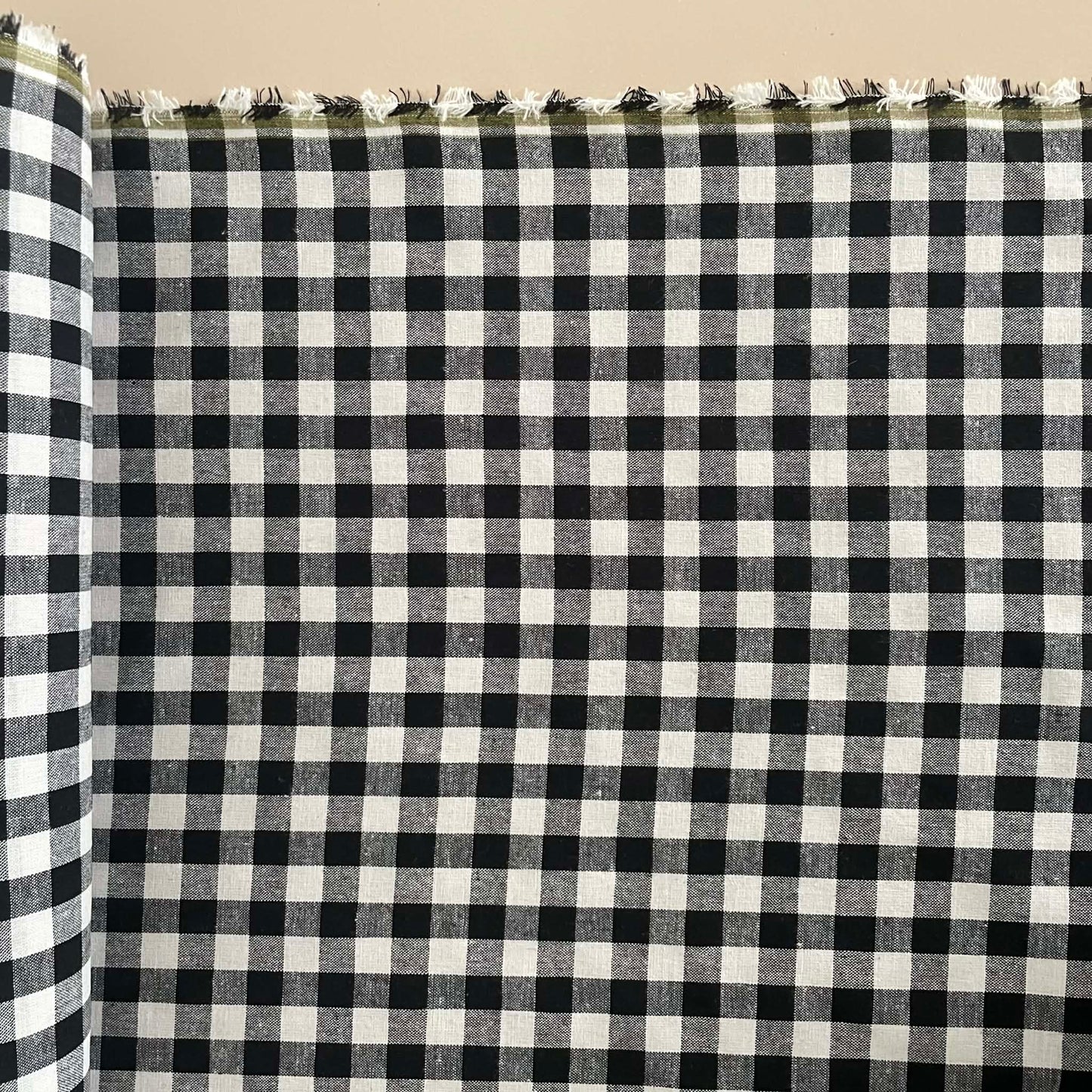 GINGHAM - NATURAL/BLACK