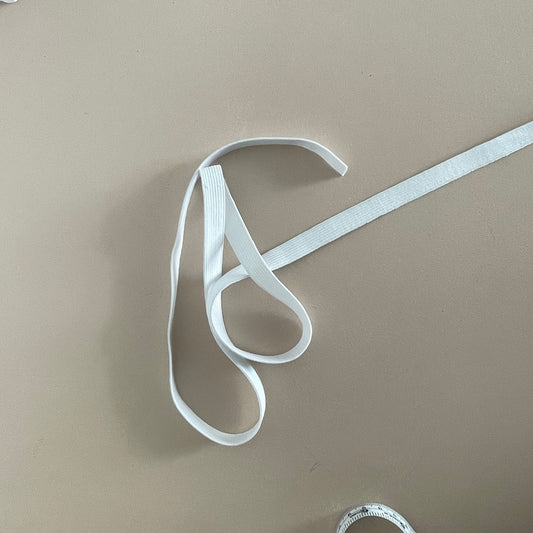 13 mm BRAIDED ELASTIC - WHITE