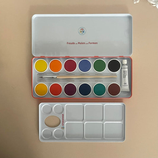 STOCKMAR OPAQUE WATERCOLOUR PAINT SET