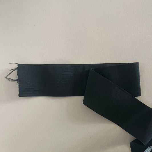 75 mm WOVEN ELASTIC - BLACK