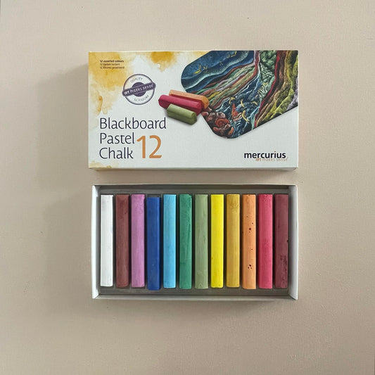 MERCURIUS BLACKBOARD PASTEL CHALK - SET OF 12