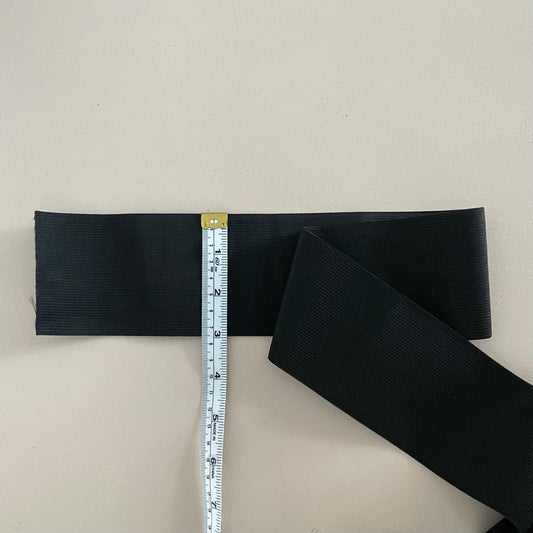 75 mm WOVEN ELASTIC - BLACK