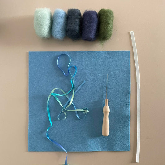 NEEDLE FELTIING CROWN MAKING KIT - OCEAN