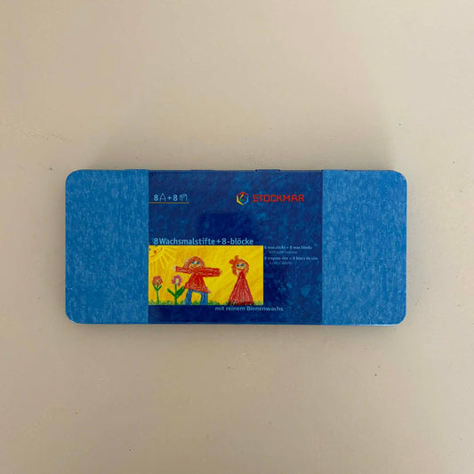 STOCKMAR CRAYON SET - 8 STICK + 8 BLOCKS