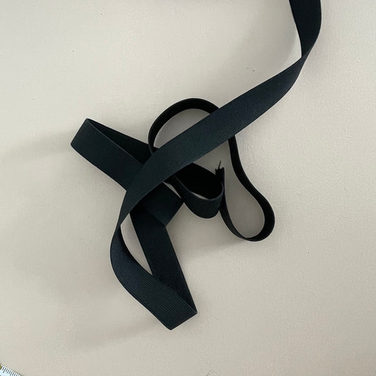 25 mm WOVEN ELASTIC - BLACK
