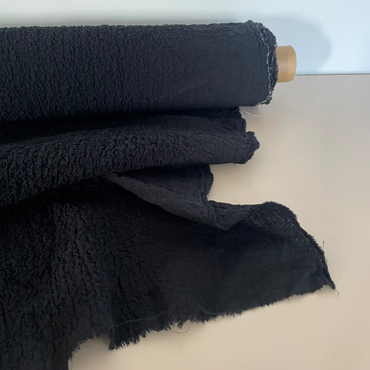 CRINKLE COTTON - BLACK
