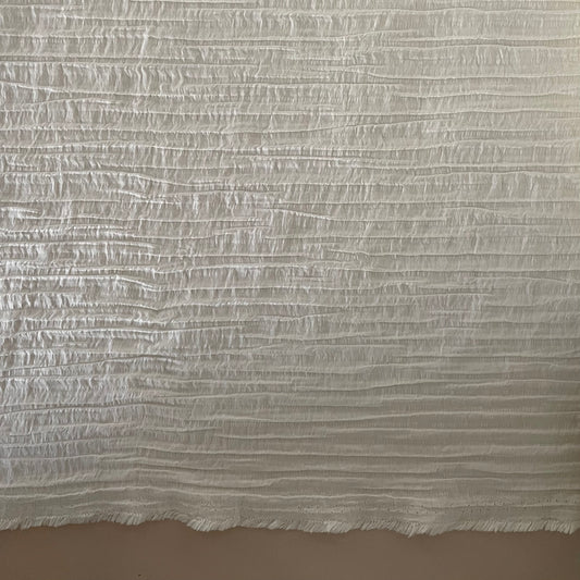 TEXTURED TENCEL BLEND - CREAM RIPPLE