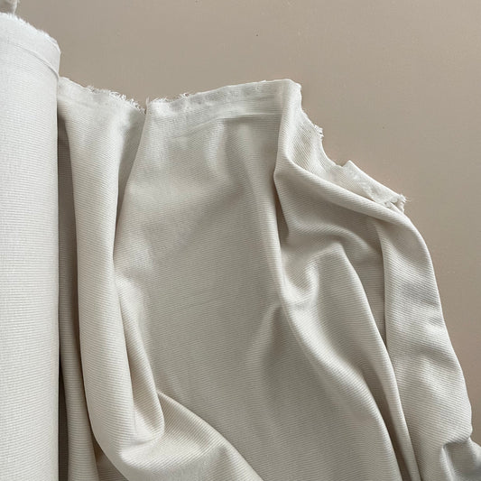 RAYON SPANDEX KNIT - IVORY RIB