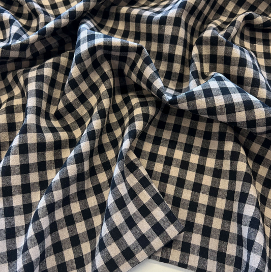 GINGHAM - NATURAL/BLACK