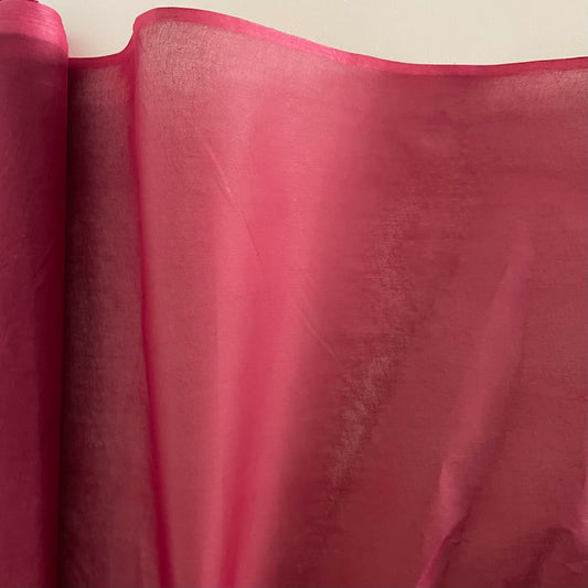 COTTON ORGANDY - BURGUNDY