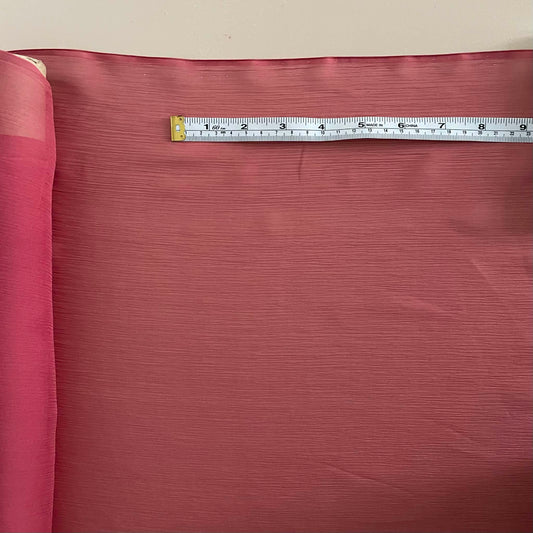 SILK GEORGETTE - CERISE